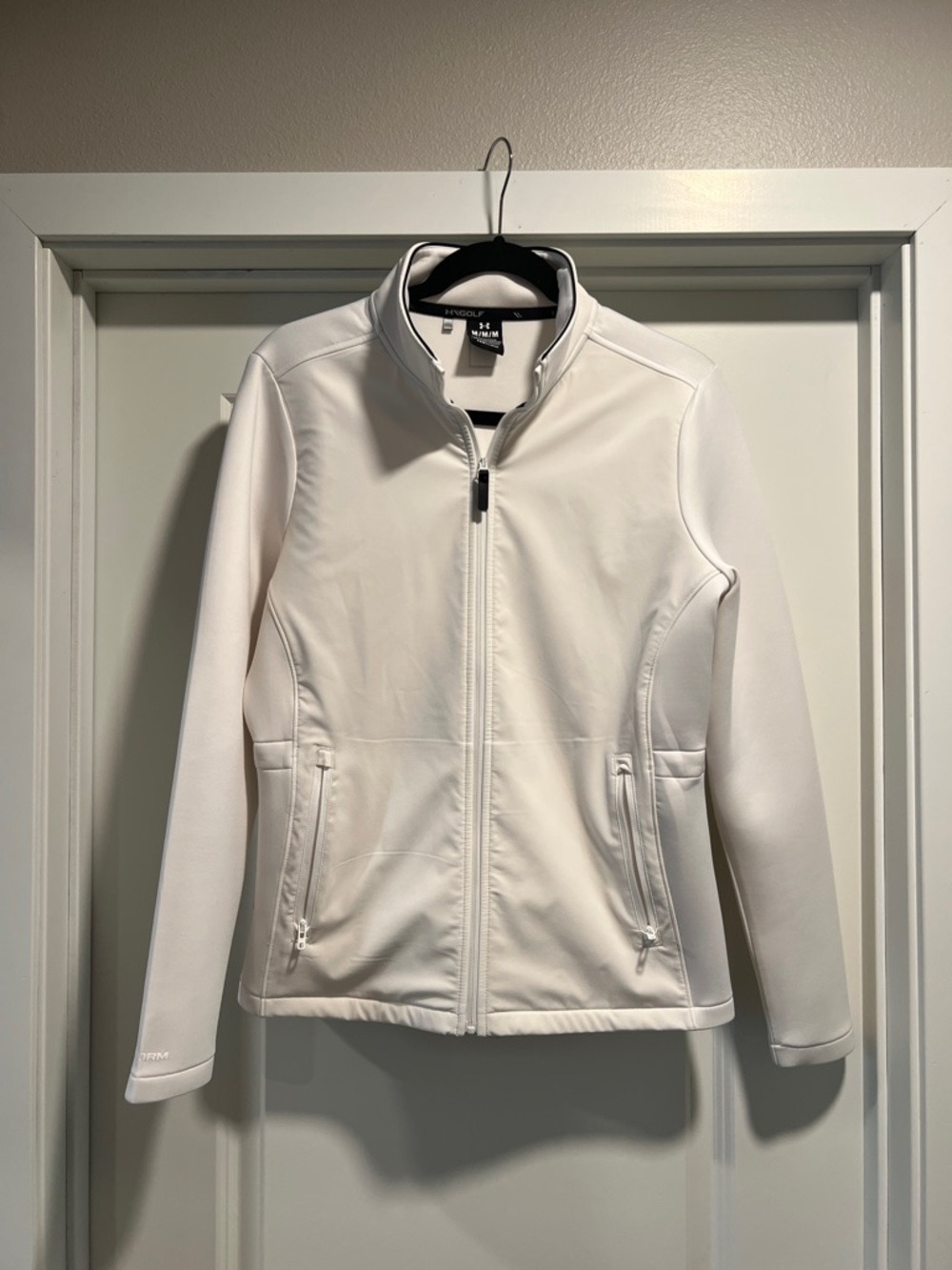 Under Armour Women's White Drive Pro Hybrid Golf Jacket Size M NWOT